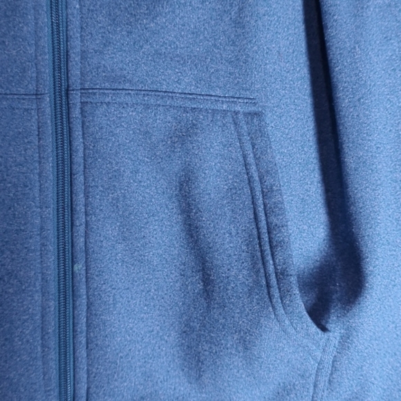 Adidas Climawarm Blue Brushed Hoodie - Picture 9 of 10